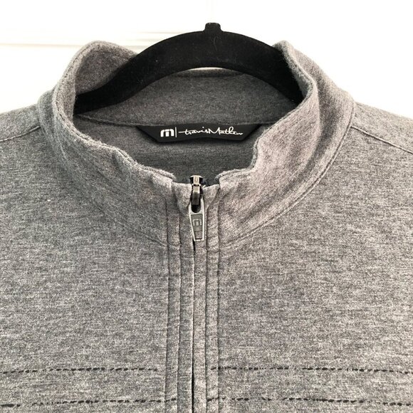 Travis Mathew GOLDEN GATE QUARTER ZIP Pullover California Size Medium Grey Light - Picture 5 of 10